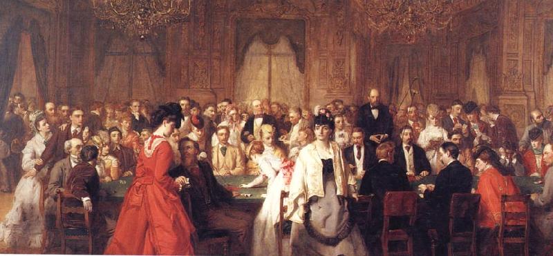 William Powell  Frith The Salon d'Or Homburg